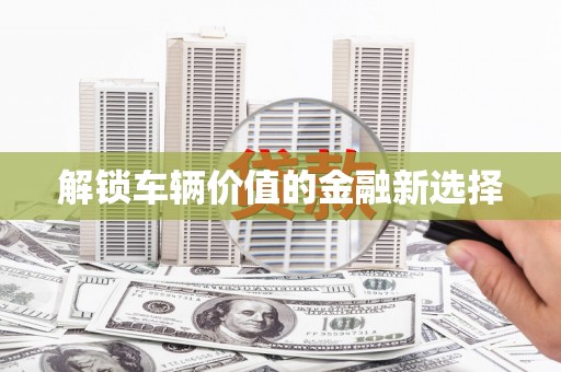 虎尾解锁车辆价值的金融新选择