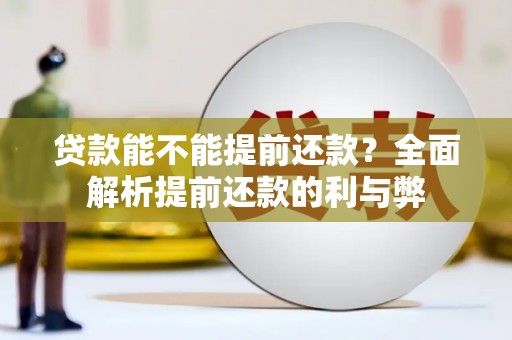 虎尾贷款能不能提前还款？全面解析提前还款的利与弊