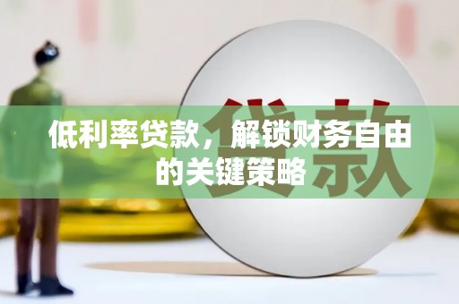 虎尾低利率贷款，解锁财务自由的关键策略