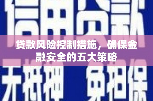 虎尾贷款风险控制措施，确保金融安全的五大策略