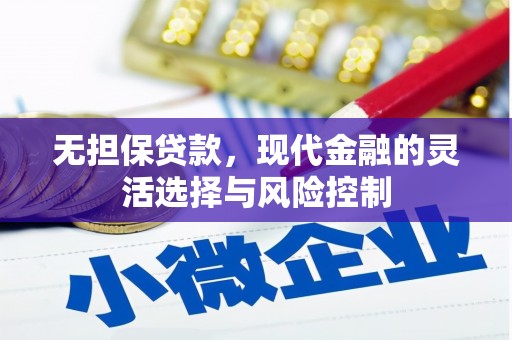 虎尾无担保贷款，现代金融的灵活选择与风险控制
