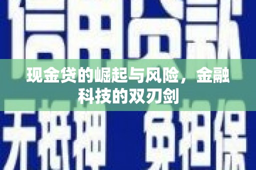 虎尾现金贷的崛起与风险，金融科技的双刃剑