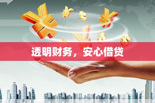 虎尾透明财务，安心借贷