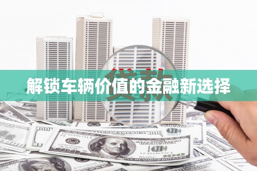 虎尾解锁车辆价值的金融新选择