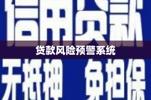虎尾贷款风险预警系统
